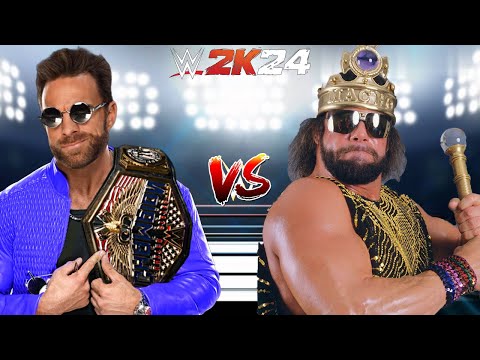 WWE 2K24 LA KNIGHT VS. MACHO KING RANDY SAVAGE FOR THE WWE UNITED STATES CHAMPIONSHIP BELT!