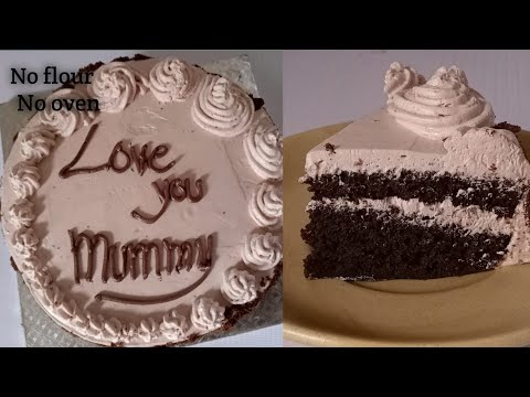 Valentine's day special cake for a special person || No egg, no flour,no oven