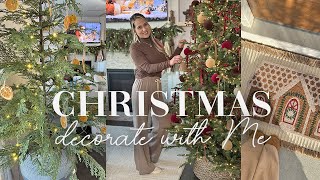 CHRISTMAS DECORATE WITH ME || CHRISTMAS DECORATING IDEAS 2024 || CHRISTMAS TREES & FRONT PORCH