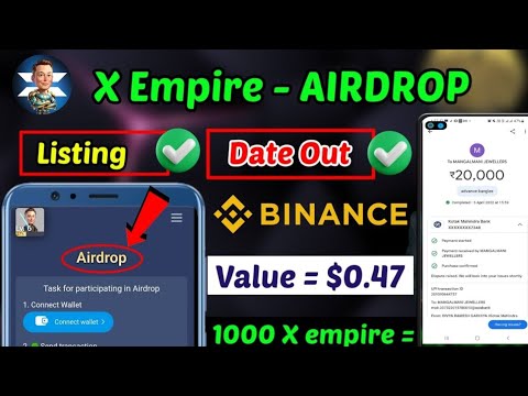 X empire airdrop date out 🤯 | x empire listing date out | X empire withdrawal airdrop token binance