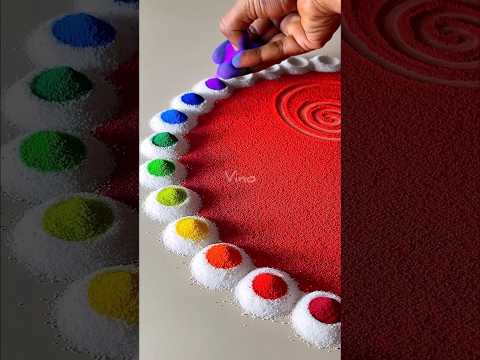 Rangoli designs for beginners #rangoli#rangolidesigns#rangoliforbeginners#shorts