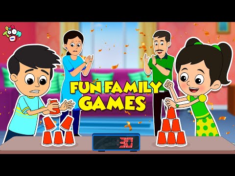 Family Game Night | Game Challenge | Birthday Celebration  | Cartoon |Moral Story | PunToon Kids