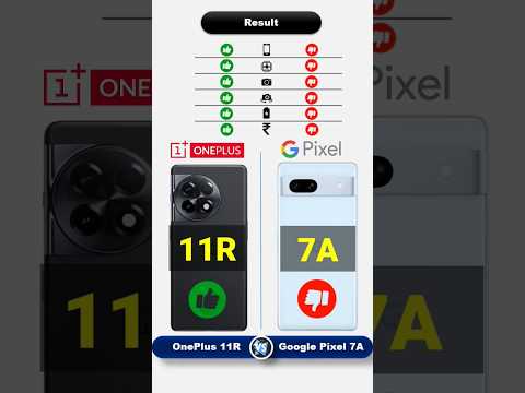 Oneplus 11R Vs Google Pixel 7A #shorts