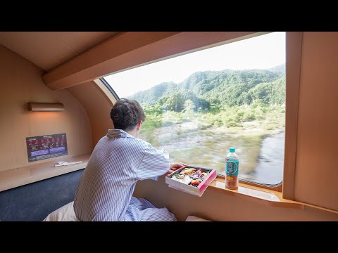 expensive Private Room on Japan's Overnight Sleeper Train🚅😪12 Hour Trip from Tokyo to Izumo City