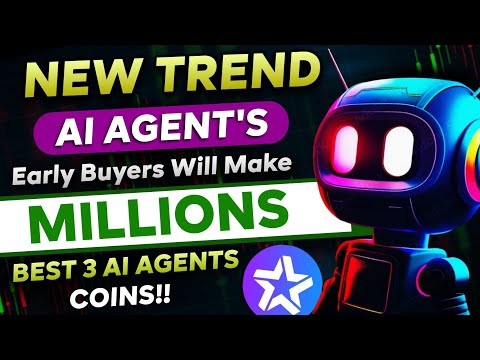 🛑 TOP 3 AI Agents Coins - Next Big Trend in Crypto | 20x to 50x Projects | Bitcoin News Today