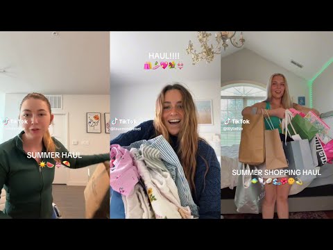 Summer shopping haul - TikTok compilation 🛍️😋