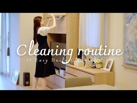 30 easy and quick cleaning routines to keep your daily clean｜by location and frequency