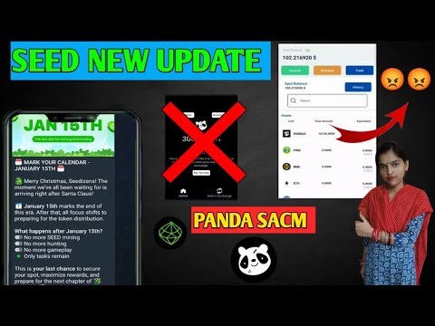 Seed new update | Panda scam😡 | Panda listing | Seed listing date |