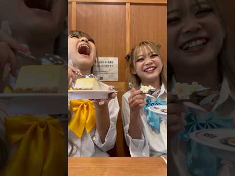 お寿司屋さんでチーズケーキをたべるだけの動画なのに､､､w🧡🧡#りゅらら#ららちゅーぶ #sushi #ギャル#gyarumake #コギャル#KOGYARU #小学生ギャル