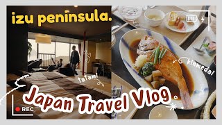 JAPAN TRAVEL VLOG 🍣 2-Day TRIP from TOKYO to IZU PENINSULA ♨️ Akao Hotel - Best Ryokans in Japan