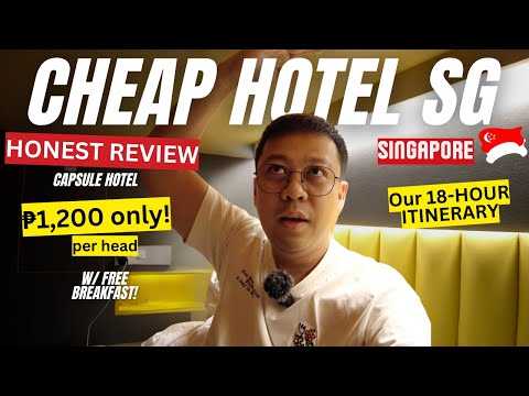 CHEAP Hotel in Singapore Capsule Hotel Staying for the FIRST TIME NAIA Experience and 711 Haul vlog