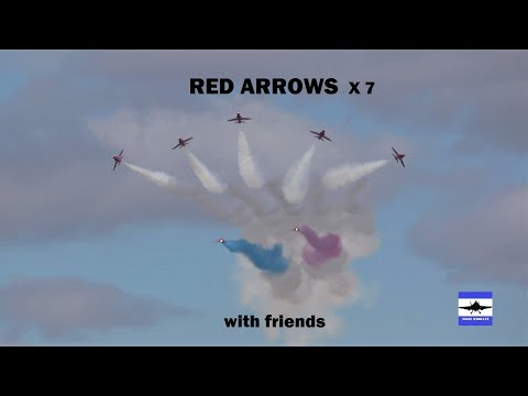 Red Arrows x 7 display plus flypasts with friends  RIAT2022