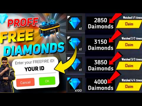 How To Get Free 2850 Diamond In Free Fire || नही मिला तो मैं दूंगा Free Diamond || NO APP NO PAYTM