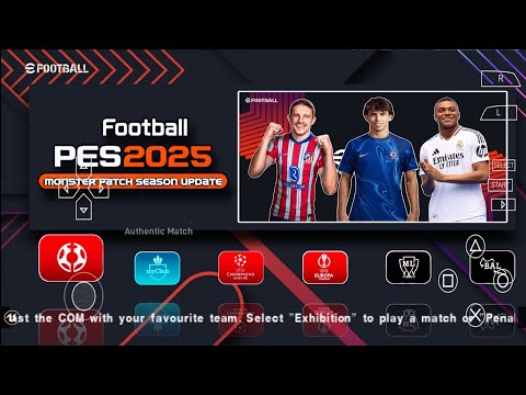 EFOOTBALL PES 2025 PPSSPP ORIGINAL PS5 On Android& ISO BEST Graphics Offline