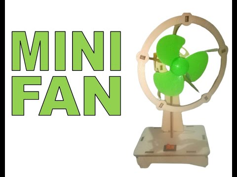 How to make A Portable Mini Fan at home | DIY Electric fan toy