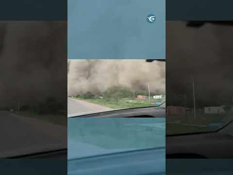 La impresionante nube de tierra que tapó a un pueblo en Santiago del Estero