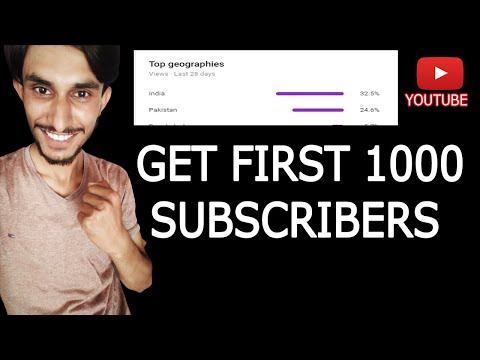 How to Get First 1000 Subscribers on YouTube in Few Days || Get Subscribers in India and Pakistan