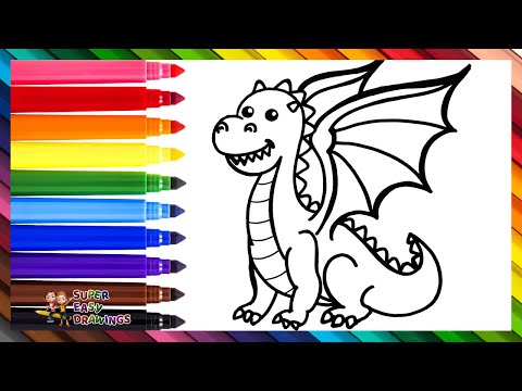 How to Draw a Dragon 🐉🔥 🐲 Draw And Color A Dragon 🐉🔥 🐲 Drawings for Kids