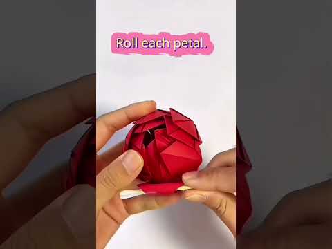 DIY tissue paper craft rose flowers gift idea #foryou #tiktok #fyp #gift #craft