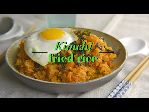 Kimchi Fried Rice with Spam