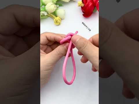 Rose buckle, rope braiding skills sharing, fancy knotting, practical knots, easy-to-learn knots,