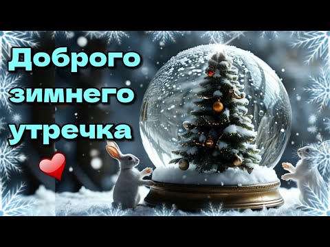 🌞☕🍰Самого доброго зимнего утра!🌞Благословенного дня!🌞Красивая музыкальная открытка 💗