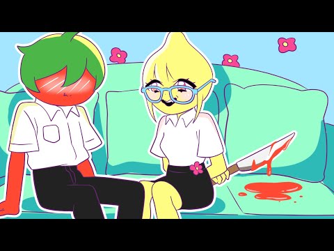 Ms Lemons Meet Mr Tomato BUT WITH A TWIST Animation complete edition #anime #mslemons #mrtomato