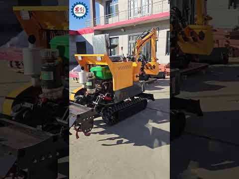 Affordable Efficient Hydraulic Mini Excavator for Digging Tasks #minirotavator #minicultivator