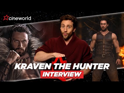 Aaron Taylor-Johnson digs into popcorn while talking Kraven The Hunter 🎬🍬🍿 | Cineworld Interview