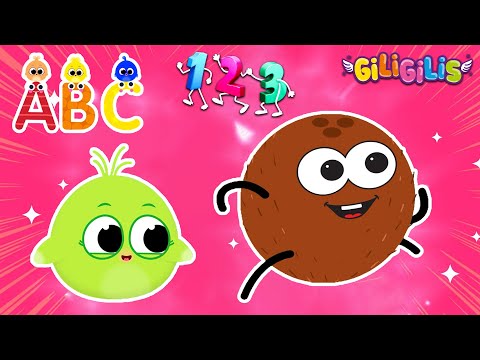 Coconut Songs for Giligilis 🌴🥥 | Musical Learning Adventures About Fruits with Giligilis