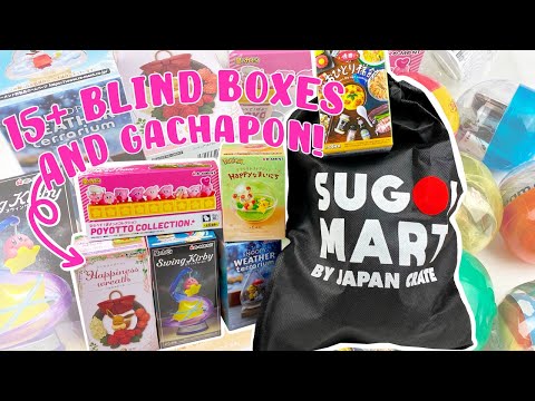 Opening 15+ BLIND BOXES and GACHAPON! Kirby, Pokemon, Sanrio, Miniature Food and More! MMM ♡