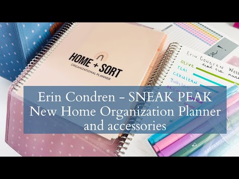 New Erin Condren Home Organization Planner | SNEAK PEAK | Plus New Storage Bins & More