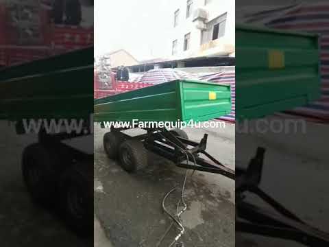 4 wheel 2ton hydraulic dum trailer  SanSen farm trailer www.Farmequip4u.com