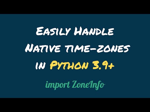 Easily Handle Native Timezones in Python