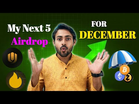 My Next 5 AIRDROP for DECEMBER✔️ Best Crypto Airdrop || Unich Airdrop || Crypto Wala Dost