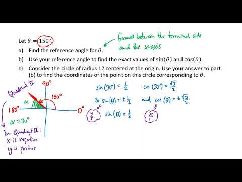 Trigonometry Examples: Reference Angles