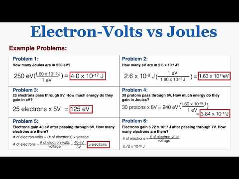 Electron-Volts vs Joules - IB Physics