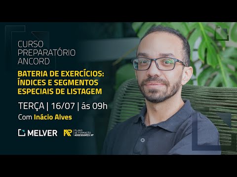 Curso Preparatório Ancord | Bateria de exercícios: índices e segmentos especiais de listagem