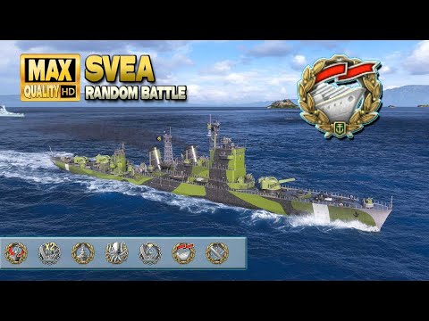 Cruiser Svea: Top player with a unbelievable "Solo Warrior" medal - World of Warships