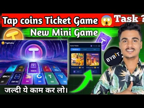 Tap coins Airdrop New Update 😱 || Tap Coins New Ticket Game || Tap Coins Listing Date Confirmed ✅