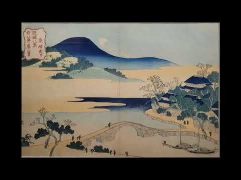 葛飾北斎 Katsushika Hokusai(1760~1849) 《琉球八景・泉崎夜雨》横大判 錦絵江戸時代･19世紀 東京国立博物館蔵