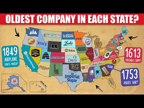 What Is Each U.S. State's OLDEST Company?