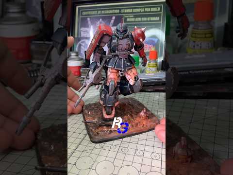 Simple Diorama for my Zaku II #gundam #gunpla #paintingtechnique #zaku