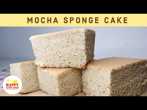 MOCHA SPONGE CAKE | SPONGE CAKE EASY RECIPE | HAPPY TUMMY MKKD