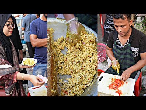 King of Jhal Muri Maker Rubel Vai er Popular Masala Jhal Muri | Bangladeshi Street Food