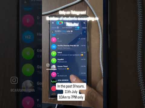 CA Result day! Students sharing their success on telegram. Forget about WhatsApp. That’s hell!