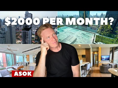 Touring 3 Luxury CONDOS in Central BANGKOK - What Can You RENT For $2000 In Asok?