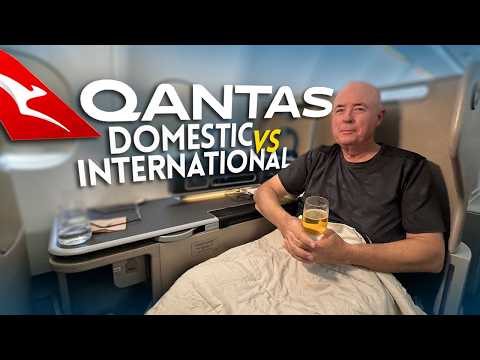 QANTAS domestic Vs international Business class!