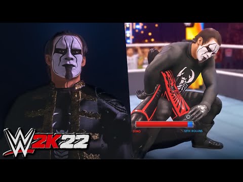 WWE 2K22 Sting Summerslam Entrance, Grapples & Finisher Create a Wrestler