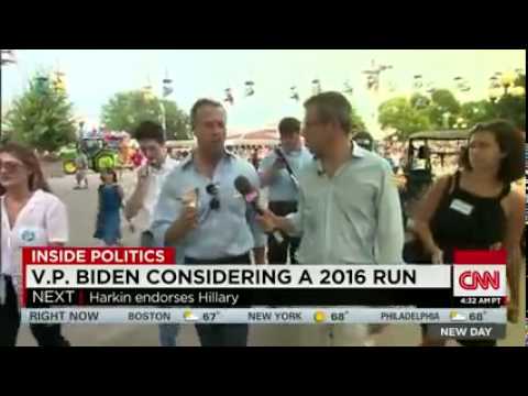 CNN News August 15 2015 V P  Biden considering a 2016 run